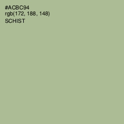 #ACBC94 - Schist Color Image