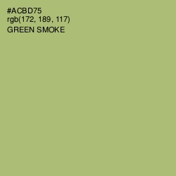 #ACBD75 - Green Smoke Color Image