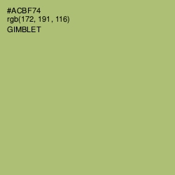 #ACBF74 - Gimblet Color Image