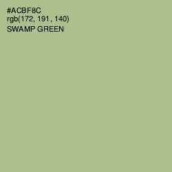#ACBF8C - Swamp Green Color Image