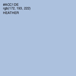#ACC1DE - Heather Color Image
