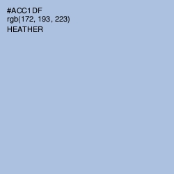 #ACC1DF - Heather Color Image