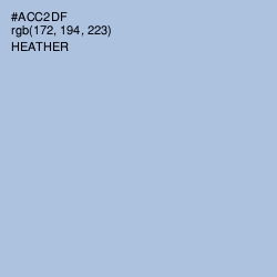 #ACC2DF - Heather Color Image