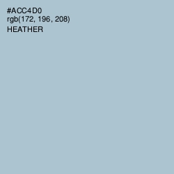 #ACC4D0 - Heather Color Image