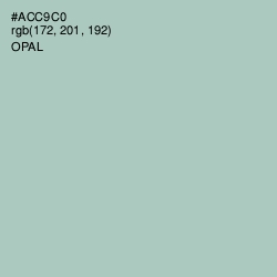 #ACC9C0 - Opal Color Image