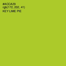 #ACCA29 - Key Lime Pie Color Image