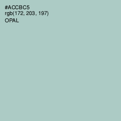 #ACCBC5 - Opal Color Image
