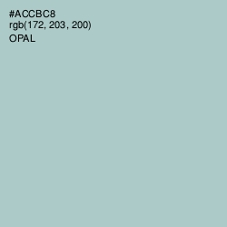 #ACCBC8 - Opal Color Image