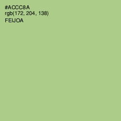 #ACCC8A - Feijoa Color Image