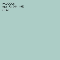 #ACCCC6 - Opal Color Image