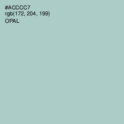 #ACCCC7 - Opal Color Image