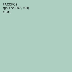 #ACCFC2 - Opal Color Image