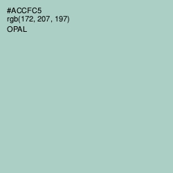 #ACCFC5 - Opal Color Image