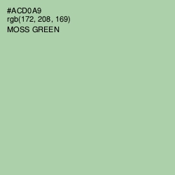 #ACD0A9 - Moss Green Color Image