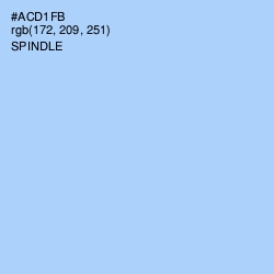 #ACD1FB - Spindle Color Image