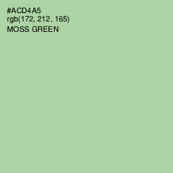 #ACD4A5 - Moss Green Color Image