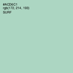 #ACD6C1 - Surf Color Image