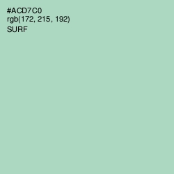 #ACD7C0 - Surf Color Image