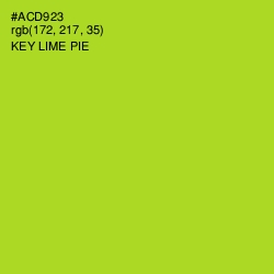 #ACD923 - Key Lime Pie Color Image