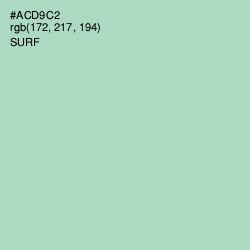 #ACD9C2 - Surf Color Image