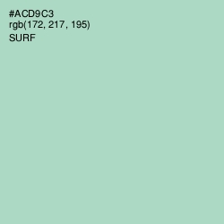 #ACD9C3 - Surf Color Image