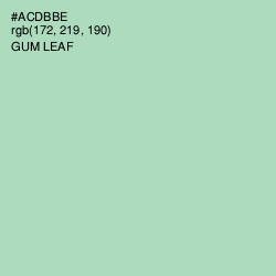 #ACDBBE - Gum Leaf Color Image