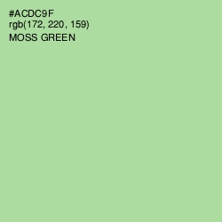 #ACDC9F - Moss Green Color Image