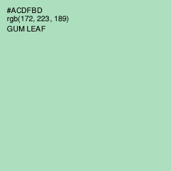 #ACDFBD - Gum Leaf Color Image