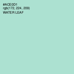 #ACE0D1 - Water Leaf Color Image