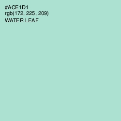 #ACE1D1 - Water Leaf Color Image
