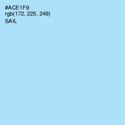 #ACE1F9 - Sail Color Image