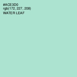 #ACE3D0 - Water Leaf Color Image