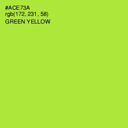 #ACE73A - Green Yellow Color Image