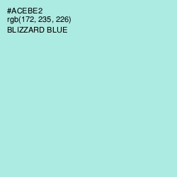 #ACEBE2 - Blizzard Blue Color Image
