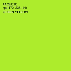 #ACEC2C - Green Yellow Color Image