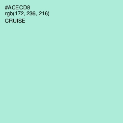 #ACECD8 - Water Leaf Color Image
