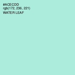 #ACECDD - Water Leaf Color Image