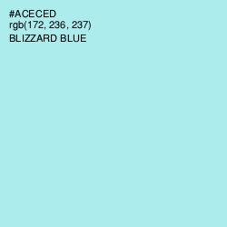 #ACECED - Blizzard Blue Color Image