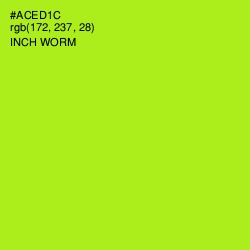 #ACED1C - Inch Worm Color Image