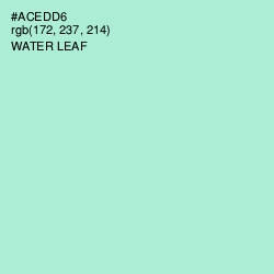 #ACEDD6 - Water Leaf Color Image