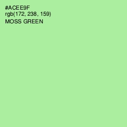 #ACEE9F - Moss Green Color Image