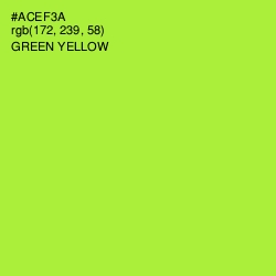 #ACEF3A - Green Yellow Color Image