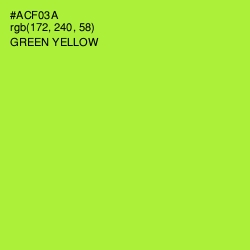 #ACF03A - Green Yellow Color Image
