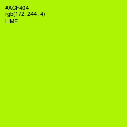 #ACF404 - Lime Color Image