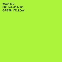 #ACF43C - Green Yellow Color Image