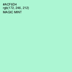 #ACF6D4 - Magic Mint Color Image