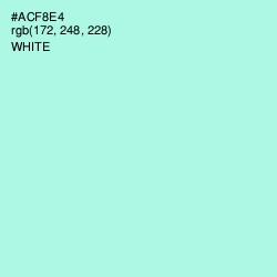 #ACF8E4 - Ice Cold Color Image
