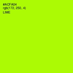 #ACFA04 - Lime Color Image
