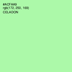 #ACFAA9 - Celadon Color Image