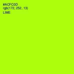 #ACFC0D - Lime Color Image